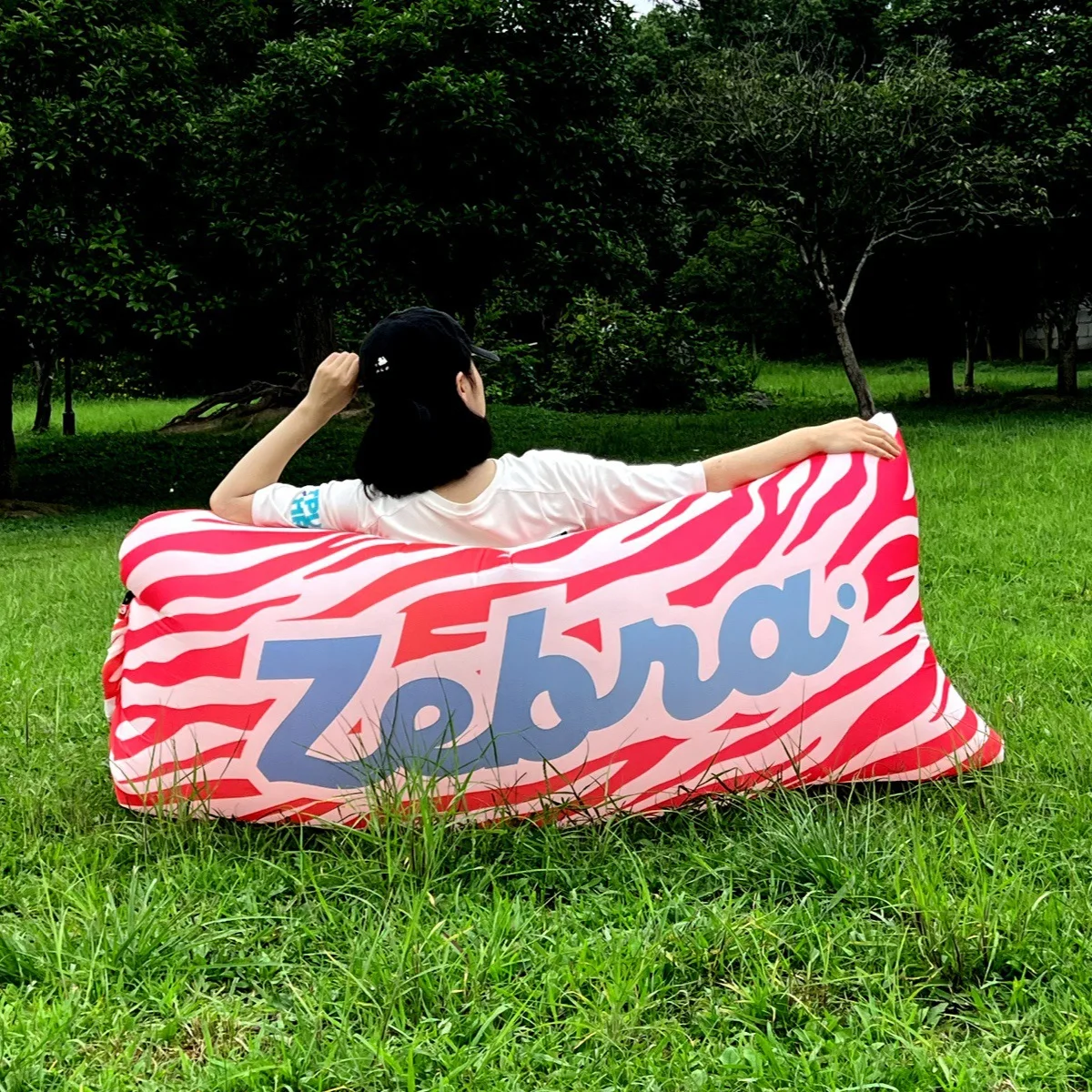 Outdoor portable lazy inflatable sofa Water beach Grassland park Air bed sofa toys inflatable chair Fast Infaltable Air Sofa