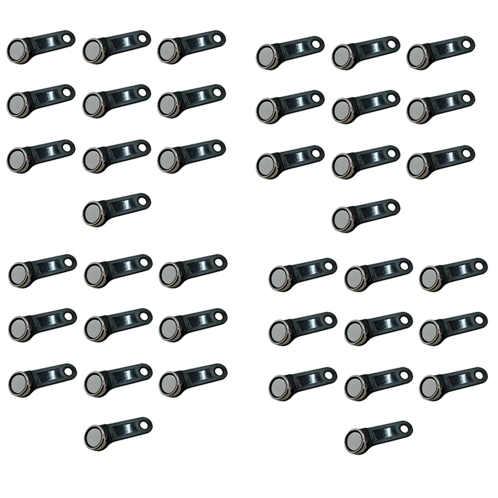 

40Pcs DS1990A-F5 TM Card Ibutton Tag With Wall-Mounted Black