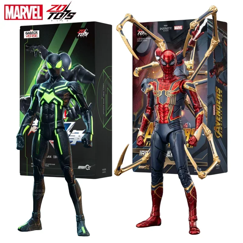 ZD Toys Super War Big Time Человек-паук Фигурка ML Мстители Бесконечная война Железный паук 2,0 1/10 Коллекции Человека-паука Игрушка