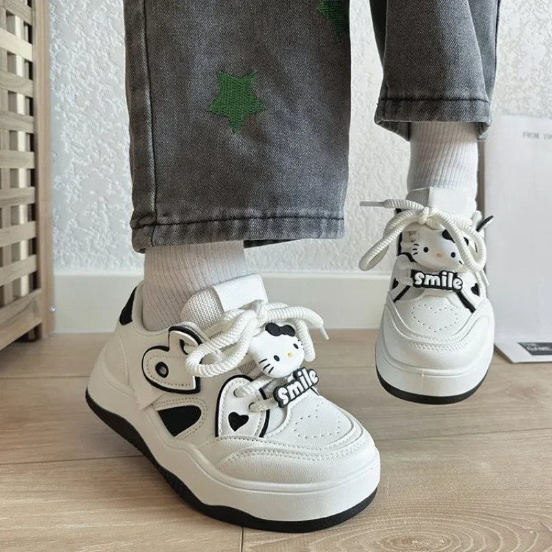 

Sanrio Kawaii Hello Kitty Students Sports Shoes Anime Cartoon Fashionable Exquisite School Versatile Casual Thick-soled Sneakers