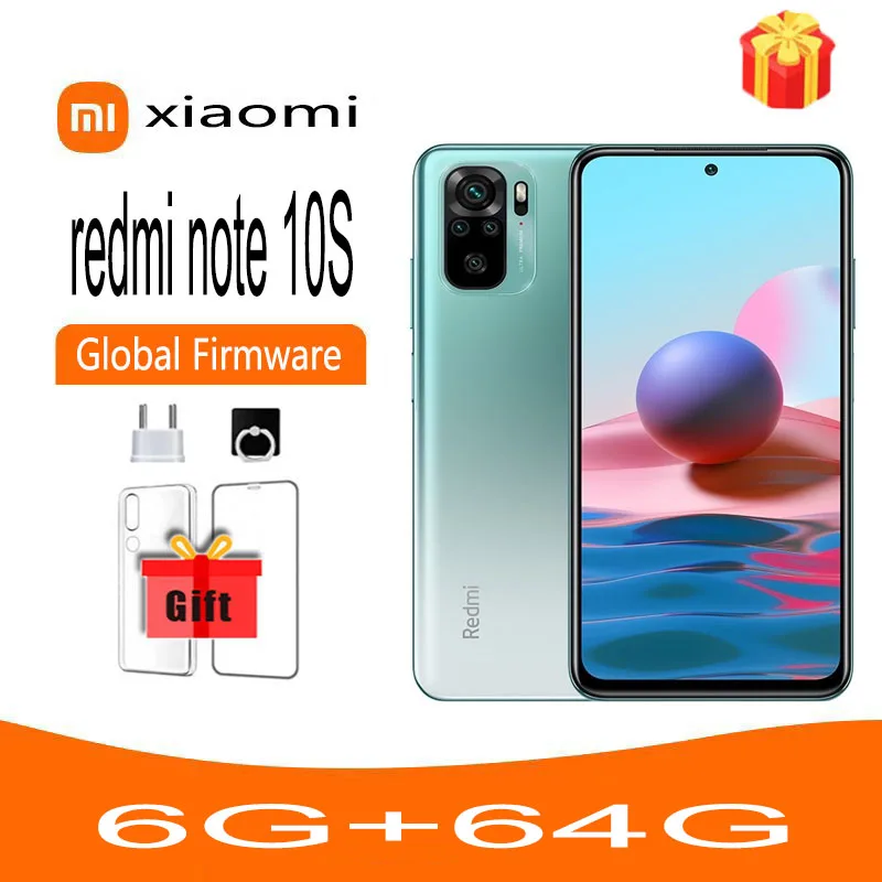 

Global firmware Xiaomi Redmi Note 10S 4G 6.43-inch MediaTek Helio G95 Android 11 33W smartphone