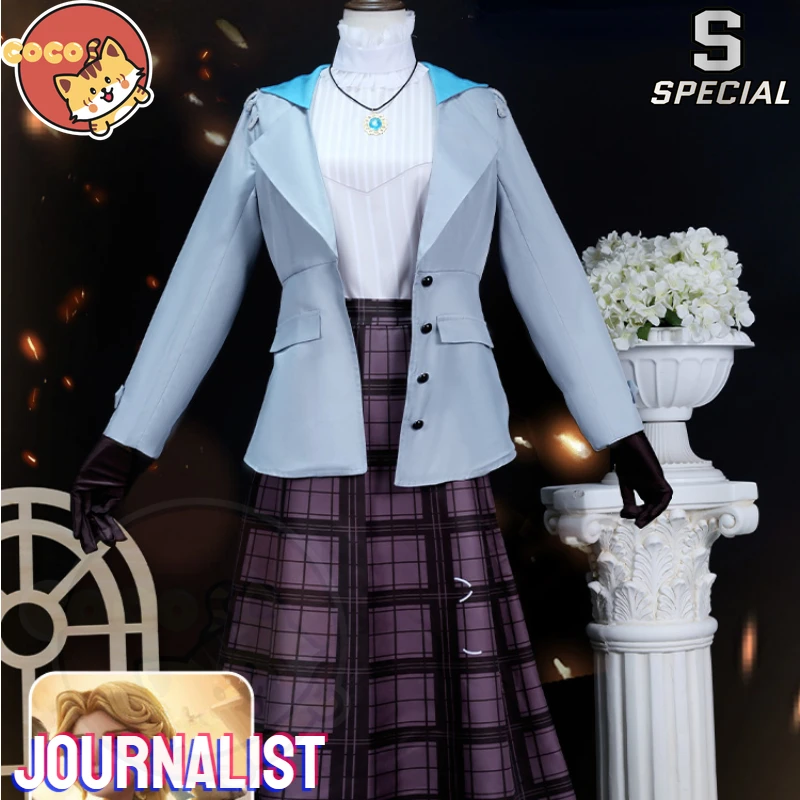 

Identity V Journalist Cosplay Costume Game Identity V Alice DeRoss Cosplay Costume Reporter Cosplay CoCos-S