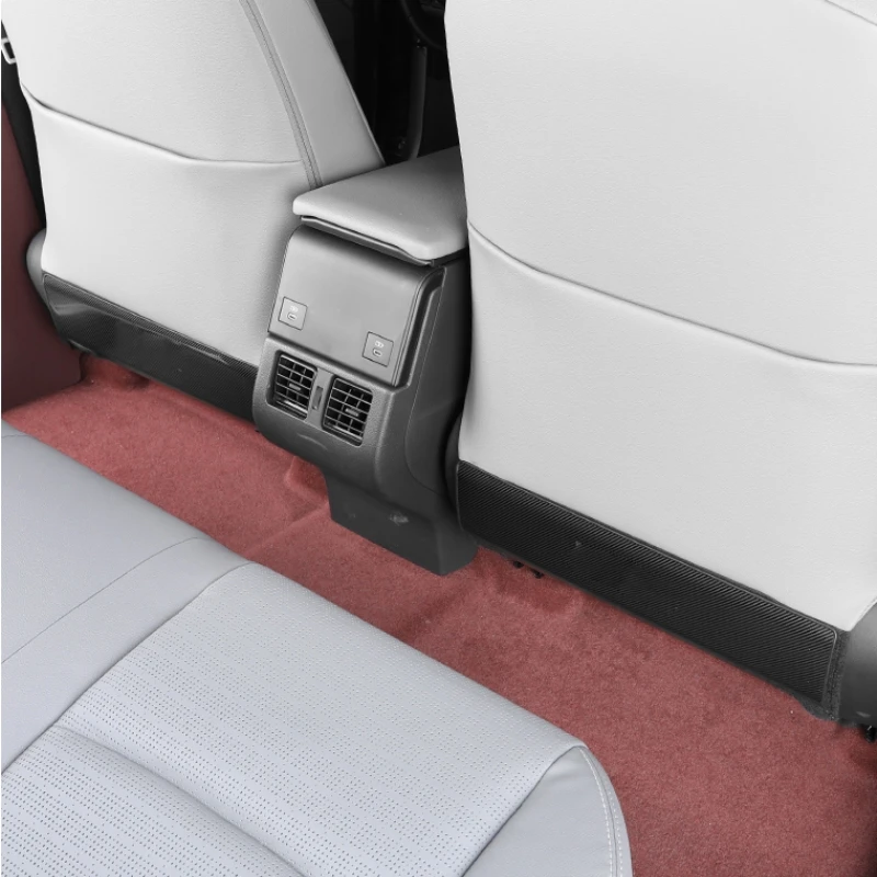 For Toyota BZ4X 2022 2023 stainless steel refit automotive interior decoration seat anti-kick cushion back panle accessories