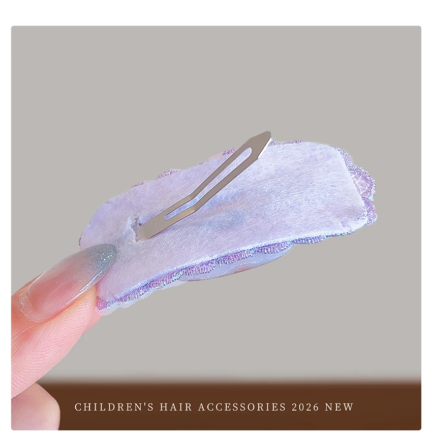 2026 5er-Set Cartoon Hasen Spitzenblumen Haarspangen für Mädchen, Babys, Kleinkinder – Modische koreanische, schmerzfreie Haarclips als Partygeschenk – Detail 10