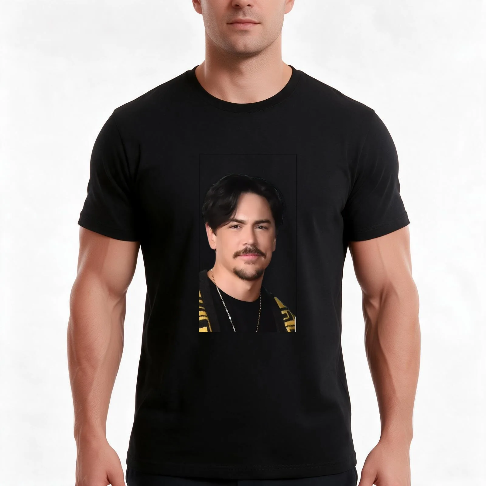 Tom Tom Vanderpump Rules T-Shirt, Summer Casual Cotton Tee, Oversized Streetwear Tops, Vintage Graphic Print, Unisex Men Women