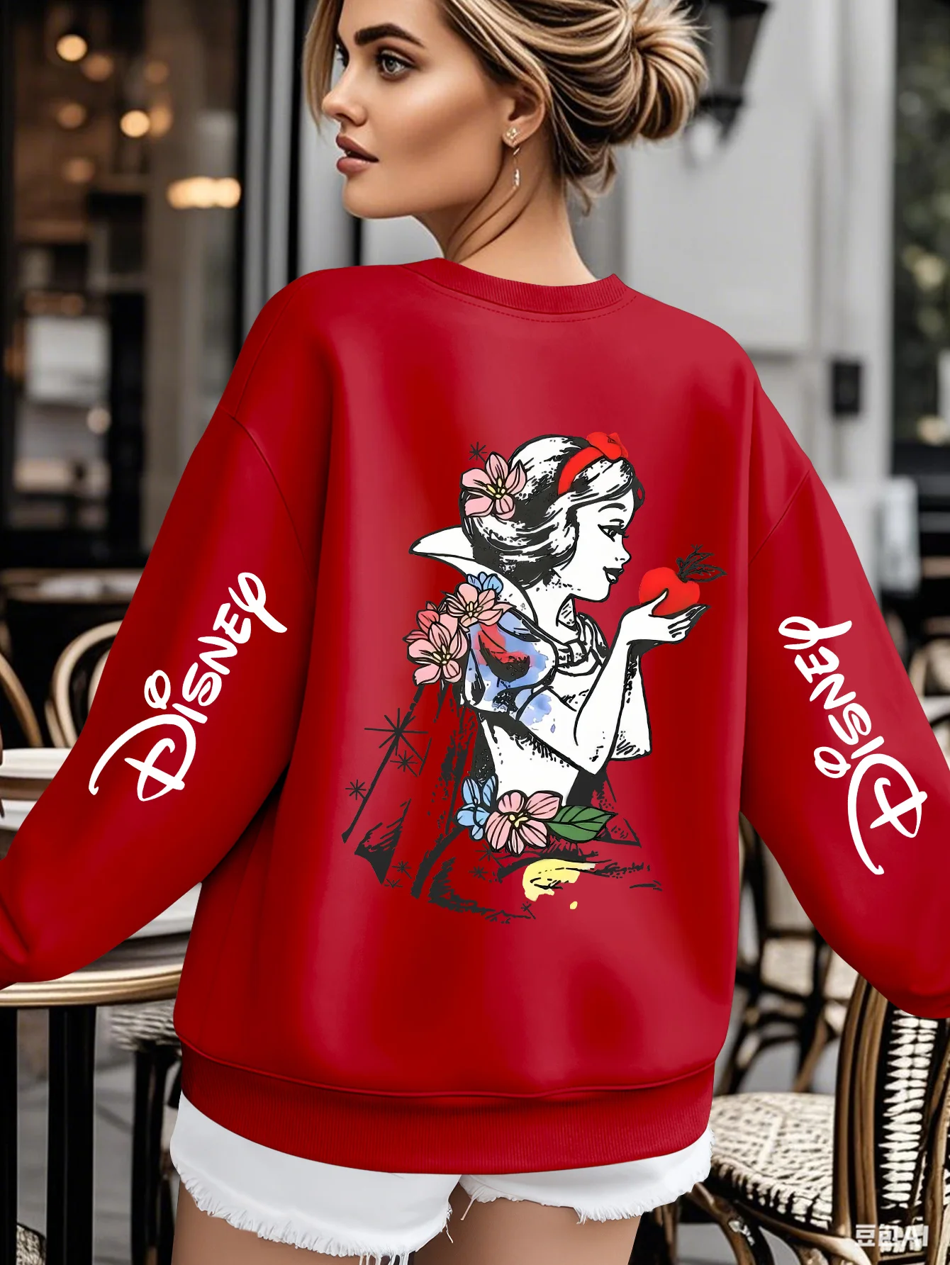 

Женская толстовка с рисунком Белоснежки от Disney, флисовая толстовка на весну и осень, для повседневного использования на открытом воздухе, на любой случай