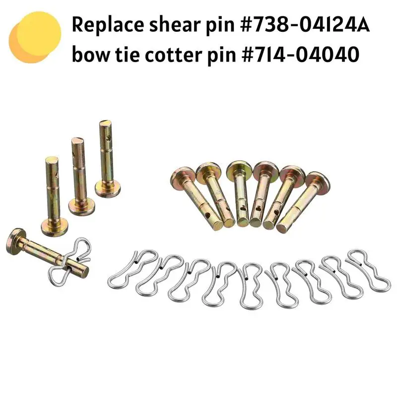 Cotter Pins Snow Blower Parts Shear Pins Replacement For Snow Blower Reusable Snowblower Shear Pins Replacement For Lawn Mowers