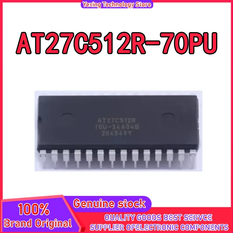 AT27C512R-70PU AT27C512R-70 AT27C512R AT27C512 AT27C AT27 AT IC Chip DIP-28 en Stock 100% nuevo Original