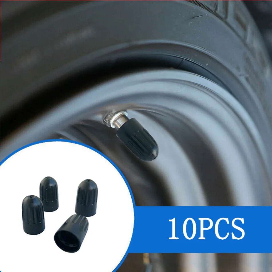 10pcs Car Wheel Tyre Valve Stem Air Port Nipple Cap Car Valve Stems Caps Decor Car Tire Valve Caps Cone Style Auto Accessories