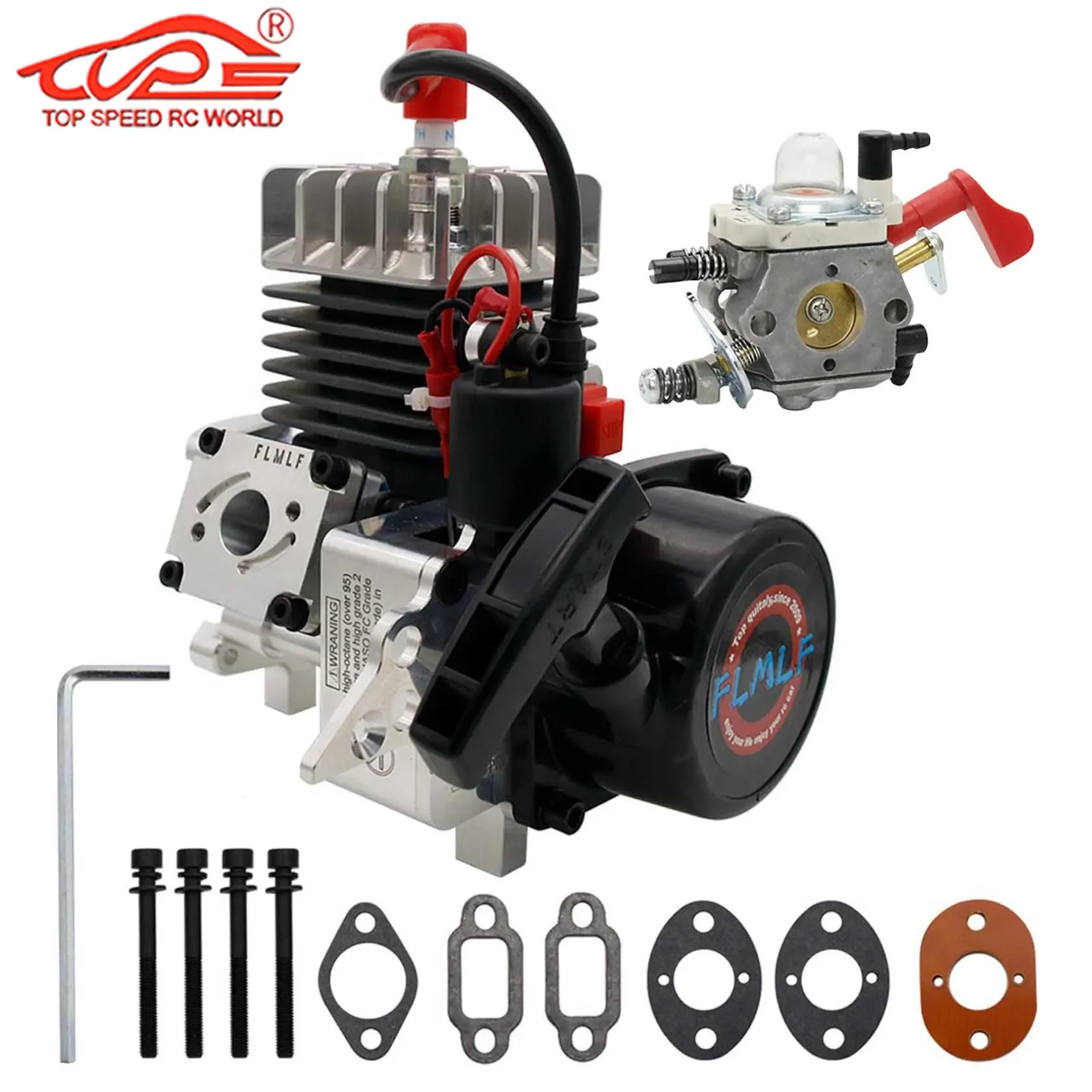 Rc Car Upgrade Competition Version 2-stroke 4 Bolt 29CC Reed Valve Engine 9.5HP for 1/5 HPI BAJA Losi 5ive T ROFUN ROVAN LT KMX2