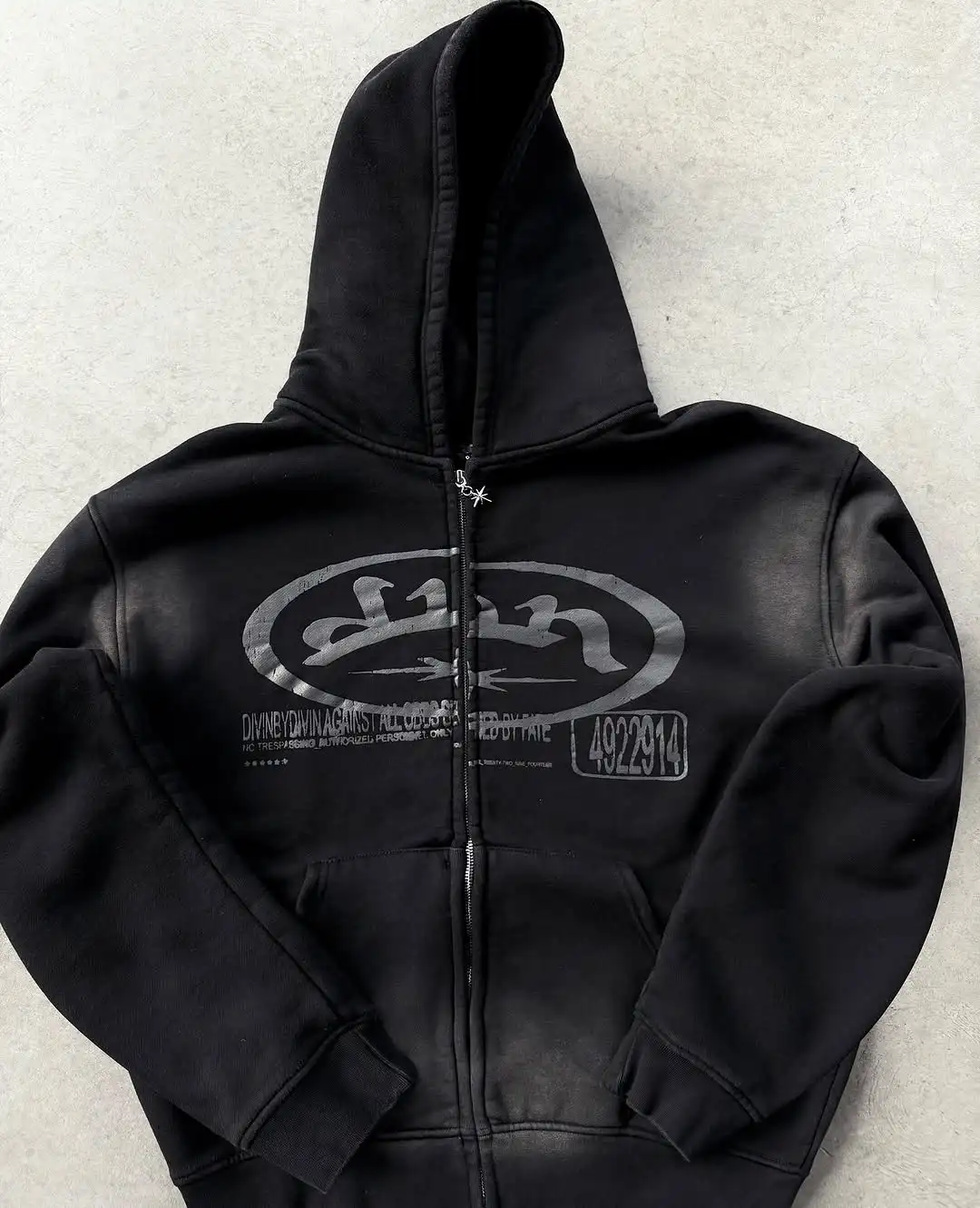 

DIVIN Новая винтажная модная толстовка на молнии с принтом Harajuku в стиле хип-хоп, пальто с длинными рукавами, свободная толстовка с капюшоном, мужская одежда, уличная одежда