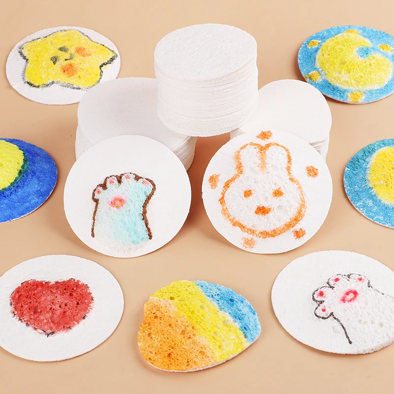 

6/10Pcs 3D Creative Drawing Magic Canvas Sponge With Painting Brush Art Magic DIY Drawing Tool Birthday Party Decor Favors Gifts