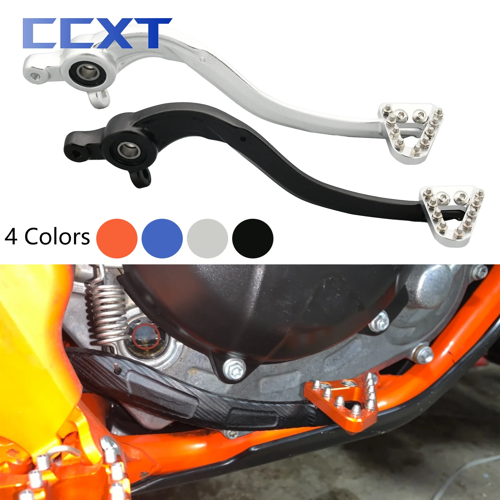 Motorcycle CNC Rear Foot Brake Pedal Lever For Husqvarna TC TE TX FE 125 150 250 300 For KTM SX XC XCW EXC EXCF 2017-2022 2021