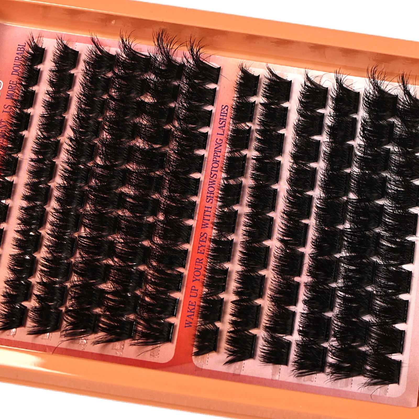 Cluster-Wimpern D-Curl Wispy Fluffy Einzelwimpernverlängerungen DIY Manga Falsche Wimpern Weich für Anfänger Tägliches Augen-Make-up – Detail 5