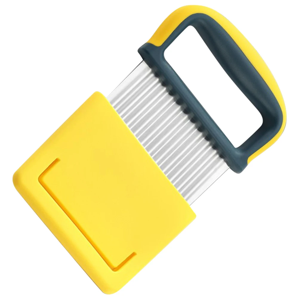 

Potato Slicer Crinkle Handle Dicer Vegetable Tool Stainless Steel Wavy Blade Kitchen Fruit Chopper