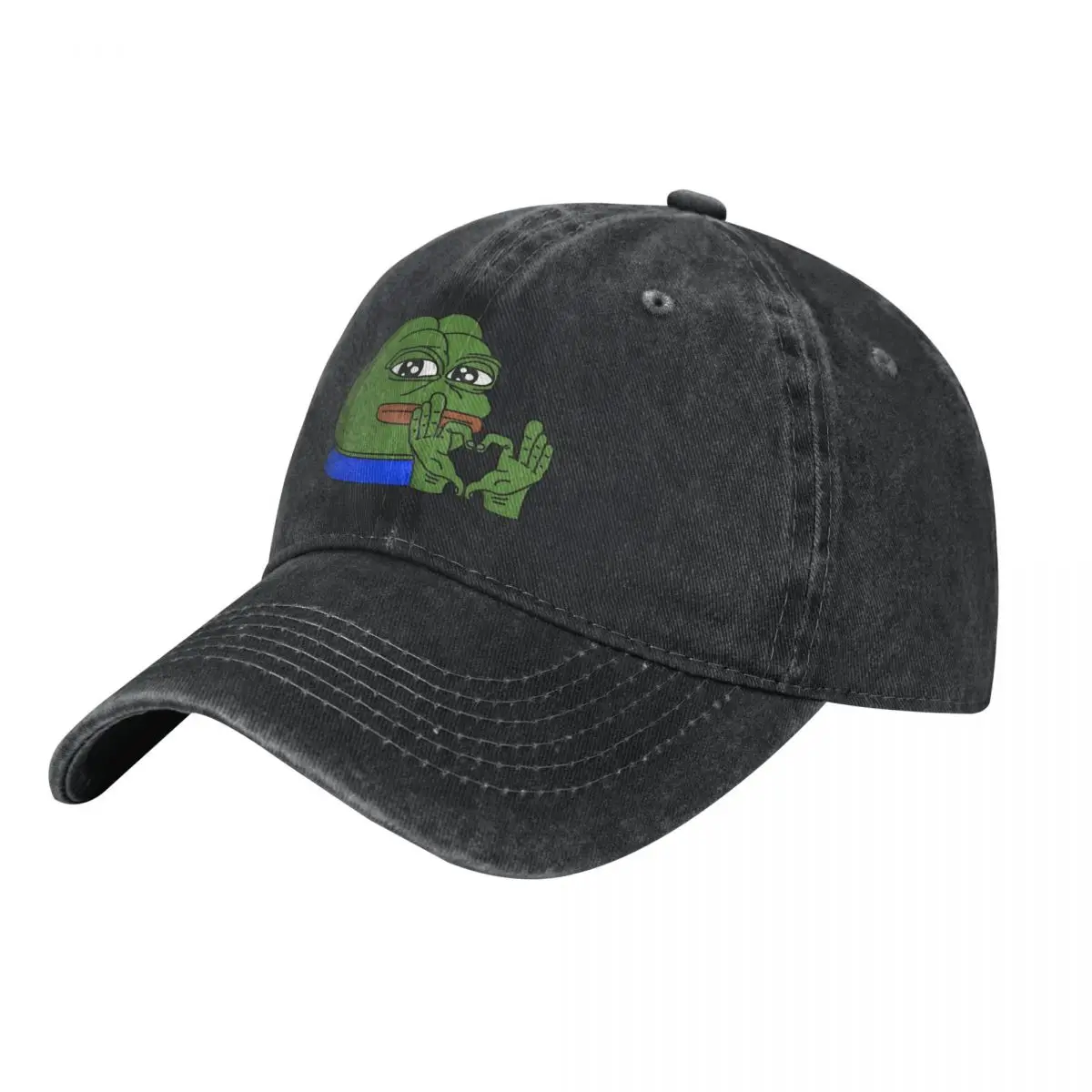 Sad Frog Multicolor Hat Peaked Women's Cap MEME Personalized Visor Protection Hats