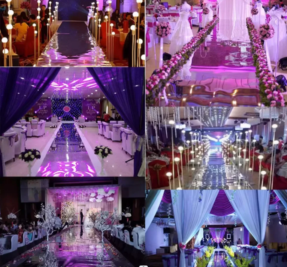 

Mirror carpet wedding mirror sticker wedding celebration wedding stage T-stage double-sided reflective carpet mirror panel