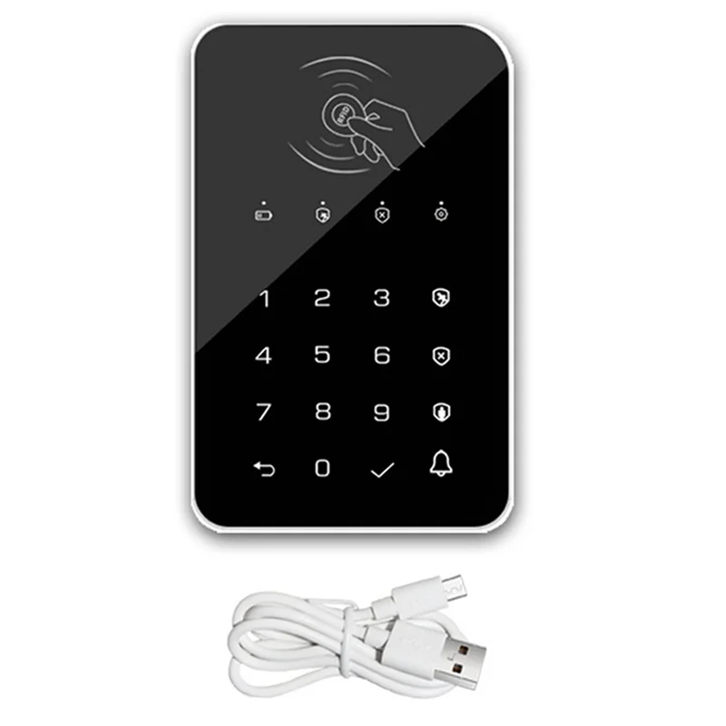 433MHz Wireless Keyboard Touch Pad Doorbell Button for G50 / G30 / PG103 / W2B WiFi Alarm RFID Card Rechargeable