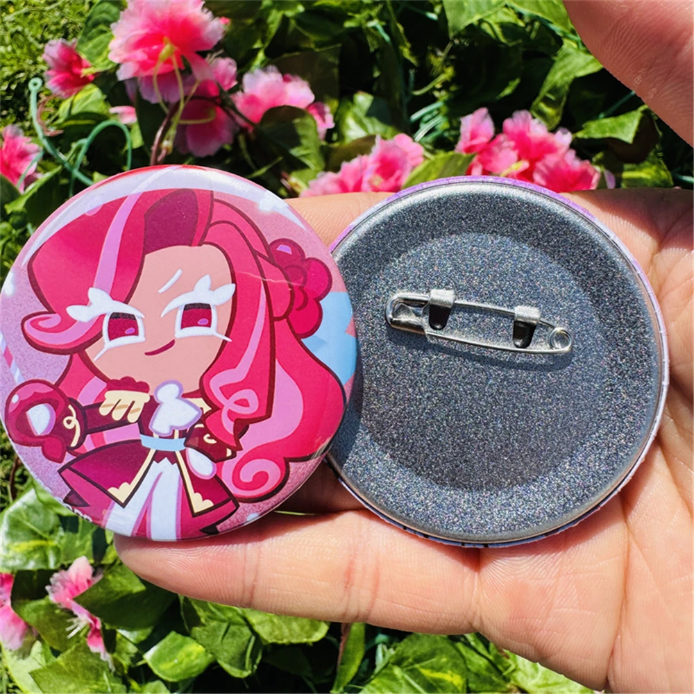 Anime Games Cookie Run:Kingdom Cosplay Badge Pin SPTE Tinplate Brooch Accessories Prop Christmas Gifts