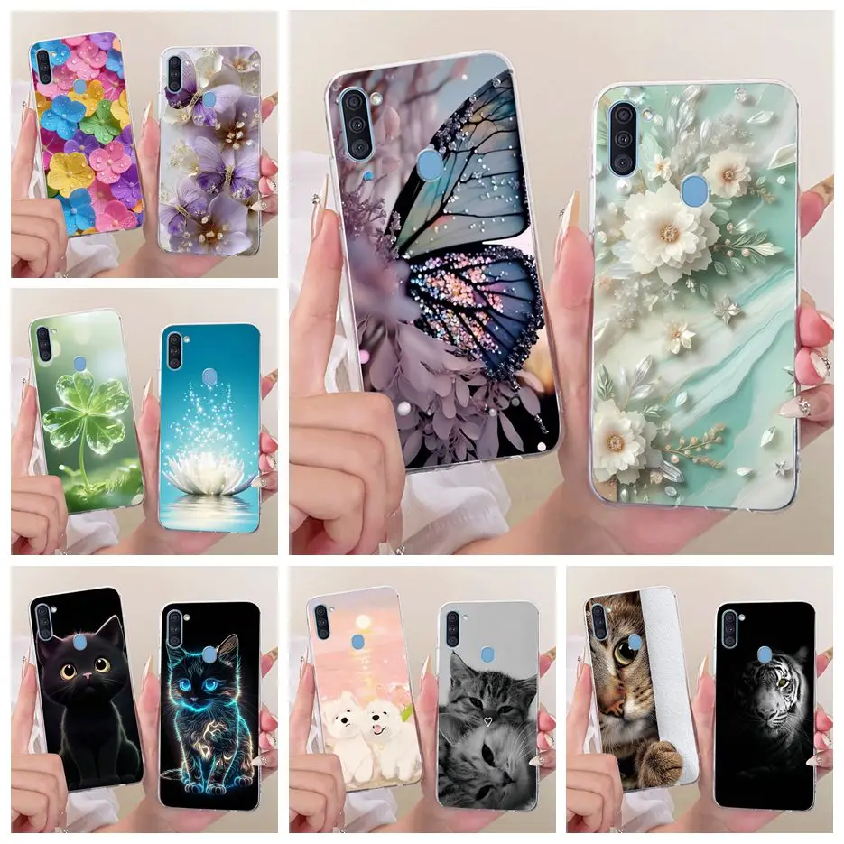 For Samsung Galaxy A11 Case SM-A115F New Fashion Painted Cover Soft Slim Phone Case For Samsung A11 M 11 Galaxy M11 Fundas Coque