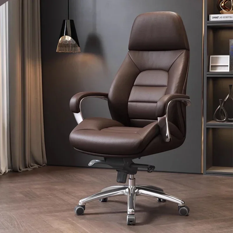New arrive Leather boss chair home business luxury comfortable sedentary general manager office seat