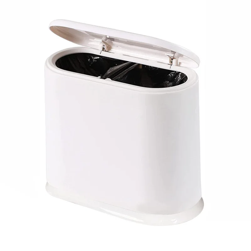 

Pressing Type Trash Can, Durable Dustbin, Classified Waste Bins, Household Cleaning Storage for Bedroom, Bathroom, Office