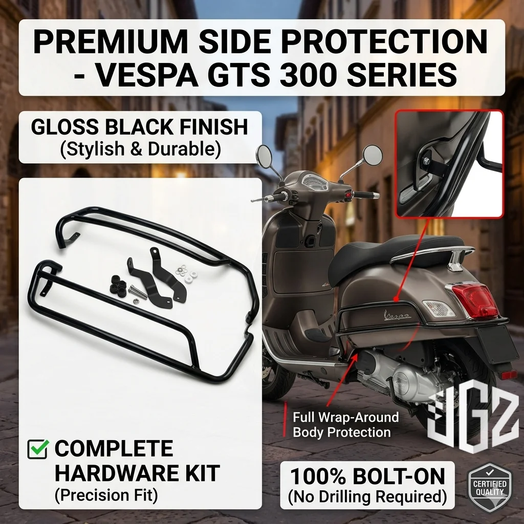 Motorrad-Aluminium-Sturzbügel-Verkleidungs-Kollisionsstoßstangen-Set für VESPA GTS 300 GTV