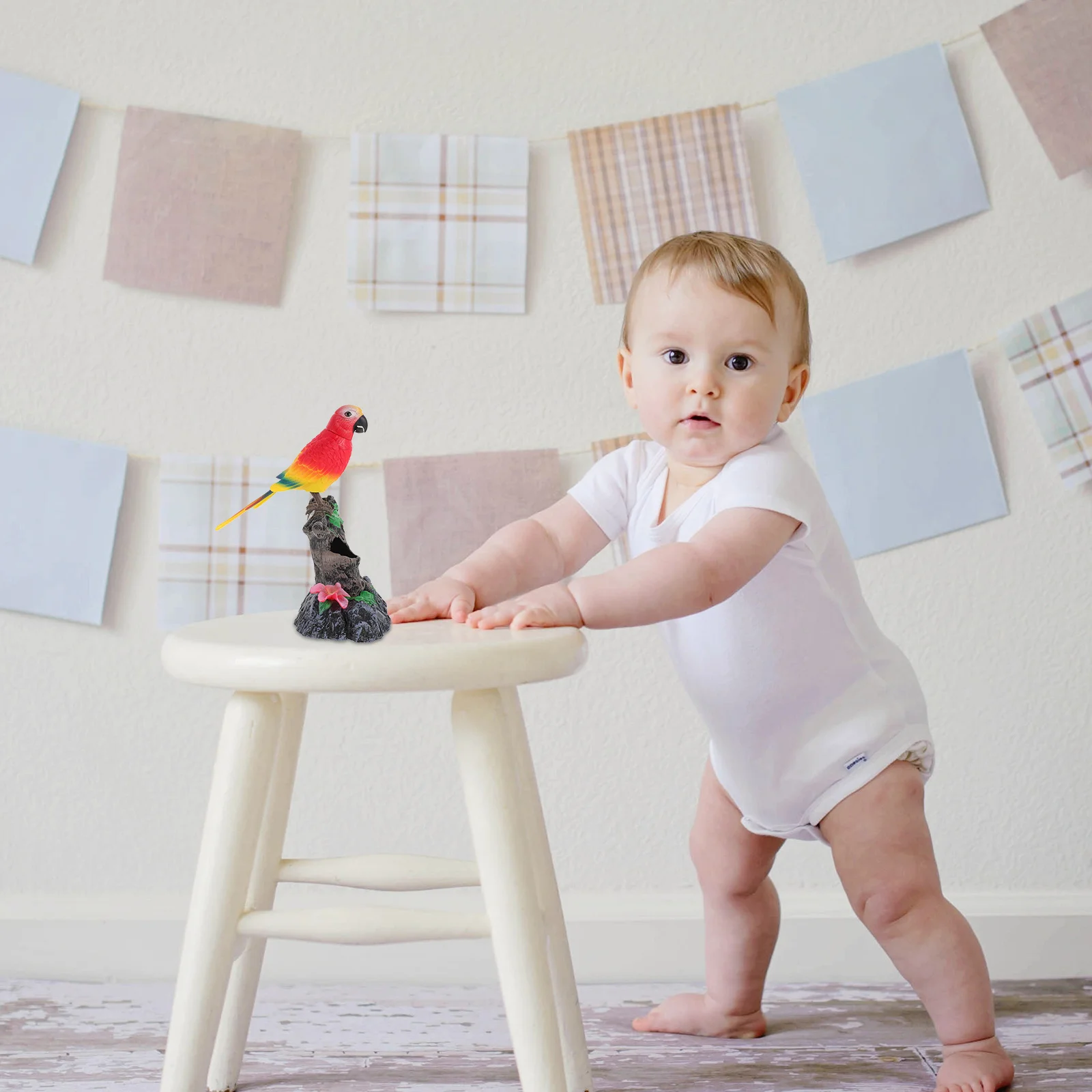 1Set Recording Talking Parrot Educational Electric Parrot Repeat Voice Adorable Design Birthday Gift Recording Toy