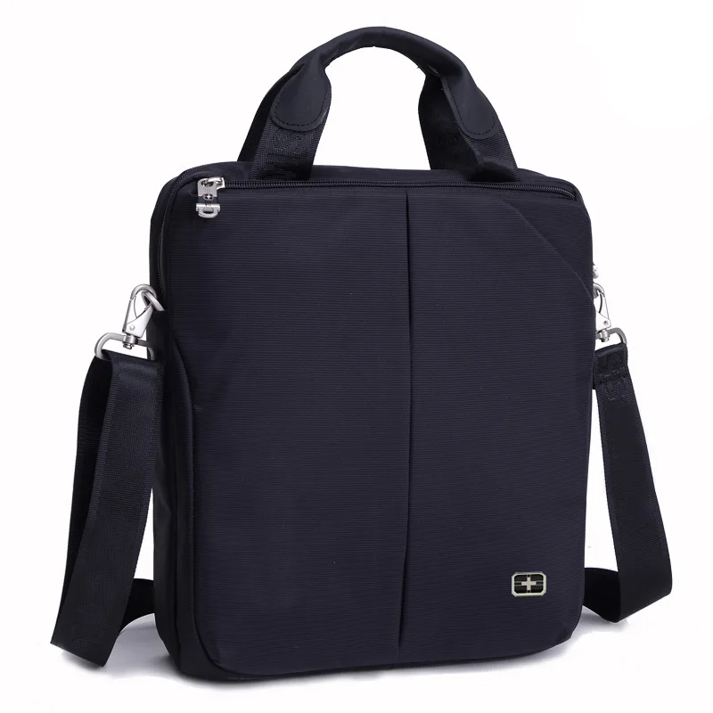 Swiss Men Crossbody Satchel Water Resistant 13.3in Notebook Carry Case Office Commute Travel Fashion Pack USB Charge Design