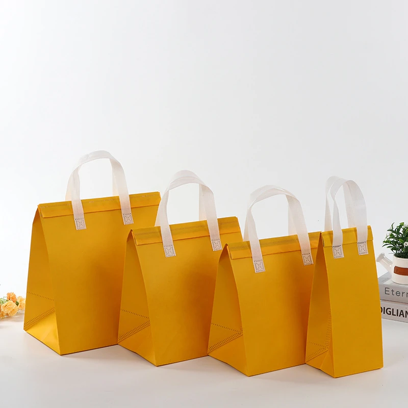 StoBag 25pcs borsa per il pranzo in tessuto Non tessuto imballaggio portatile per la consegna di bevande alimentari borsa termica per il trasporto