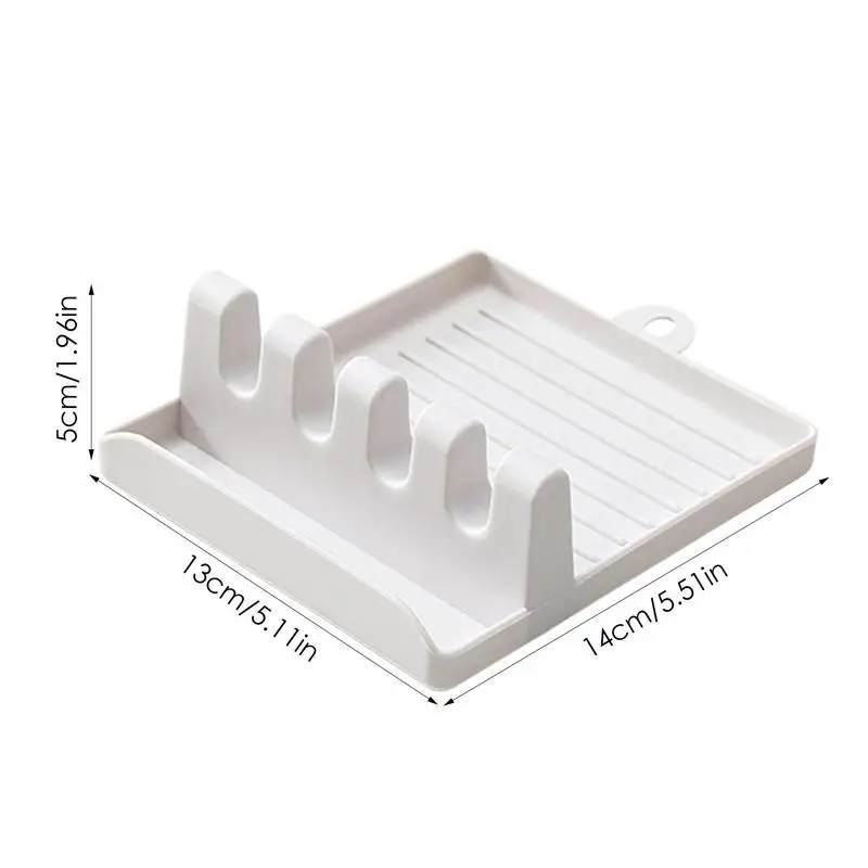 Plastic Spoon Rest Kitchen Organizer For Fork Spatula Rack Spoon Holder Stand Tableware Storage Rack For Spoon Pot Lid Holder