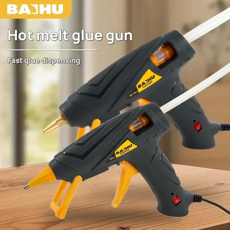 Pistola de Cola Quente da ue com Bastões de Cola de mm 20w Mini Armas Industriais Temperatura de Calor Doméstico Ferramenta de Reparo Termoelétrico
