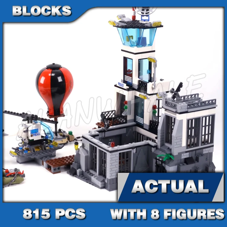 890pcs City Cop Station Control Tower Garage Car Helicopter Motorbike 10424 Building Blocks Set Bricks Compatible with Model