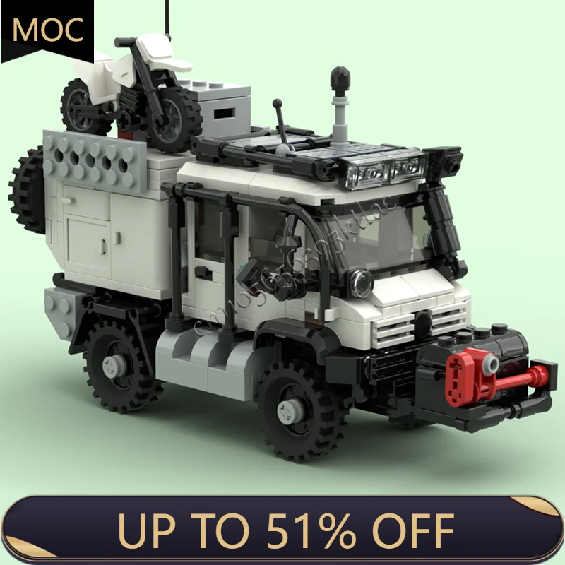 

New 465 Parts MOC City Car Versatile Light Truck Model Technology Building Blocks Creative Kids Toys Surprised Christmas Gifts