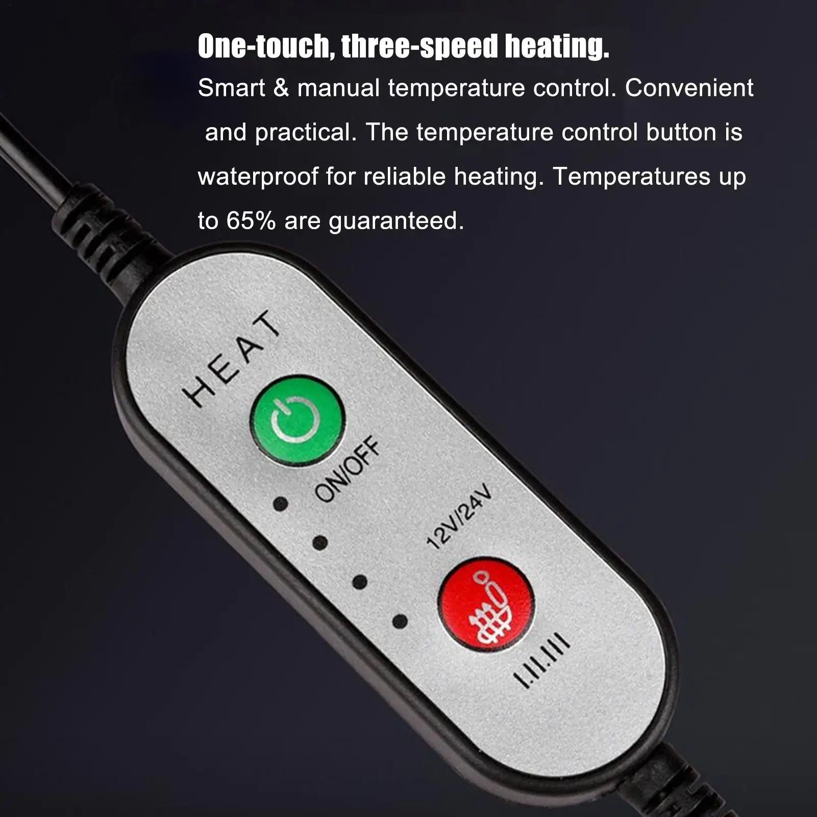 

Car Heated Seat Cushion Winter Seat Cover For Full Back Adjustable Automotive Warming Device For SUV Auto Vehicle Sedan RV