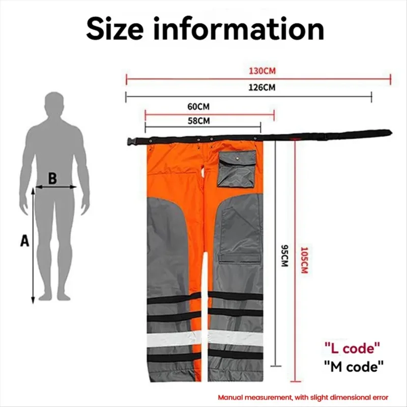 

Protection Chainsaw Pants for Cutting/Logging Tasks Versatile Use Protection Adjustable Waist Belt Chainsaw Pants L