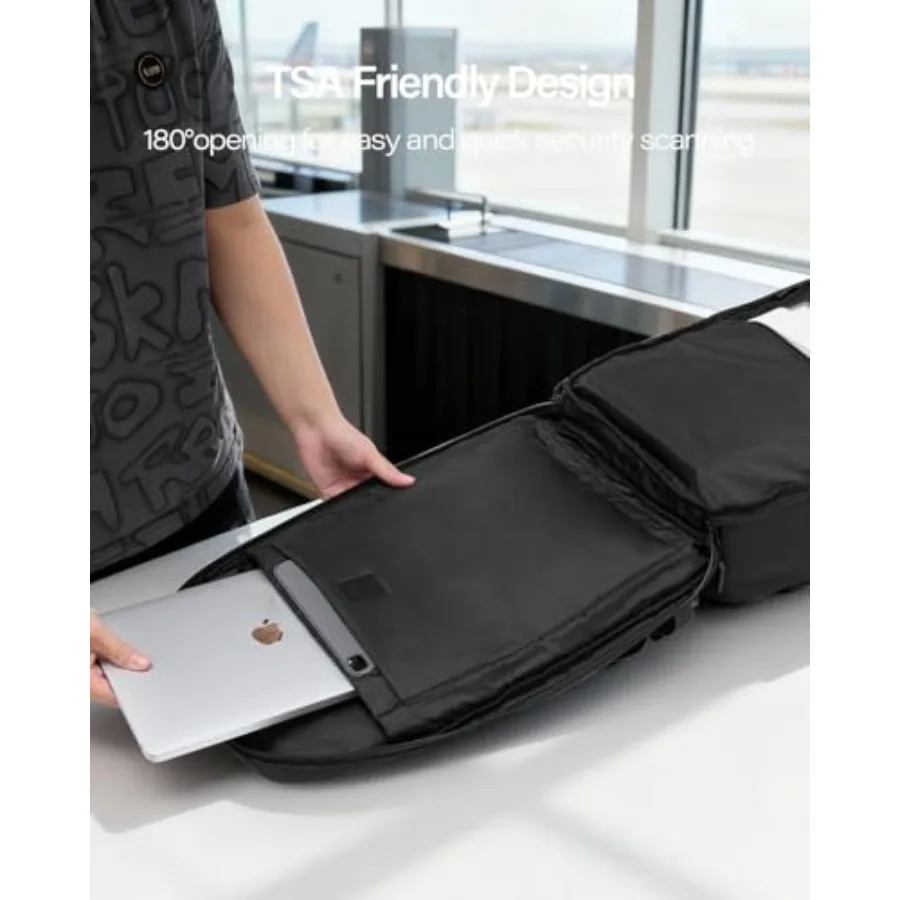 GHERSON Reise-Laptop-Rucksack, TSA-freundlich, Flugzugelassenes Handgepäck, wasserabweisender, leichter Business-Rucksack Dura