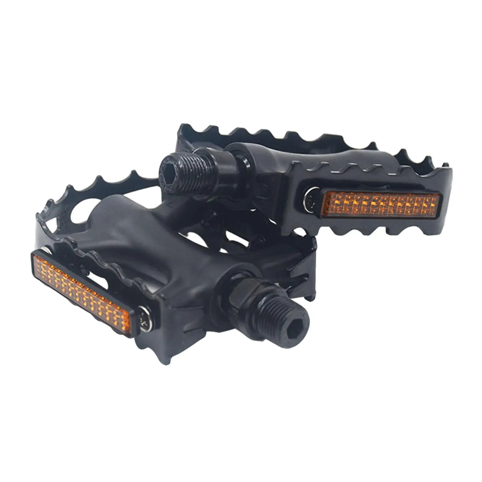 2Pcs Bicycle Pedals Bike Pedals Wide Flat Pedals Aluminum Alloy Accessory Pedals Bicycle Flat Pedal for Adult Bikes BMX image 2