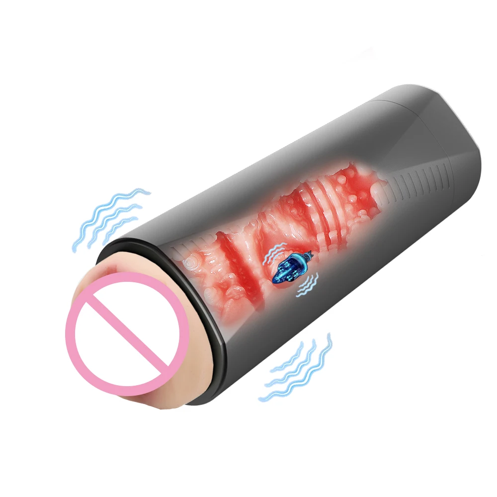 Male Masturbator Toys Automatic Masturbation Cup for Men Sucking Deep Throat Realistic Oral Vagina Blowjob Vibrating Sex Machine