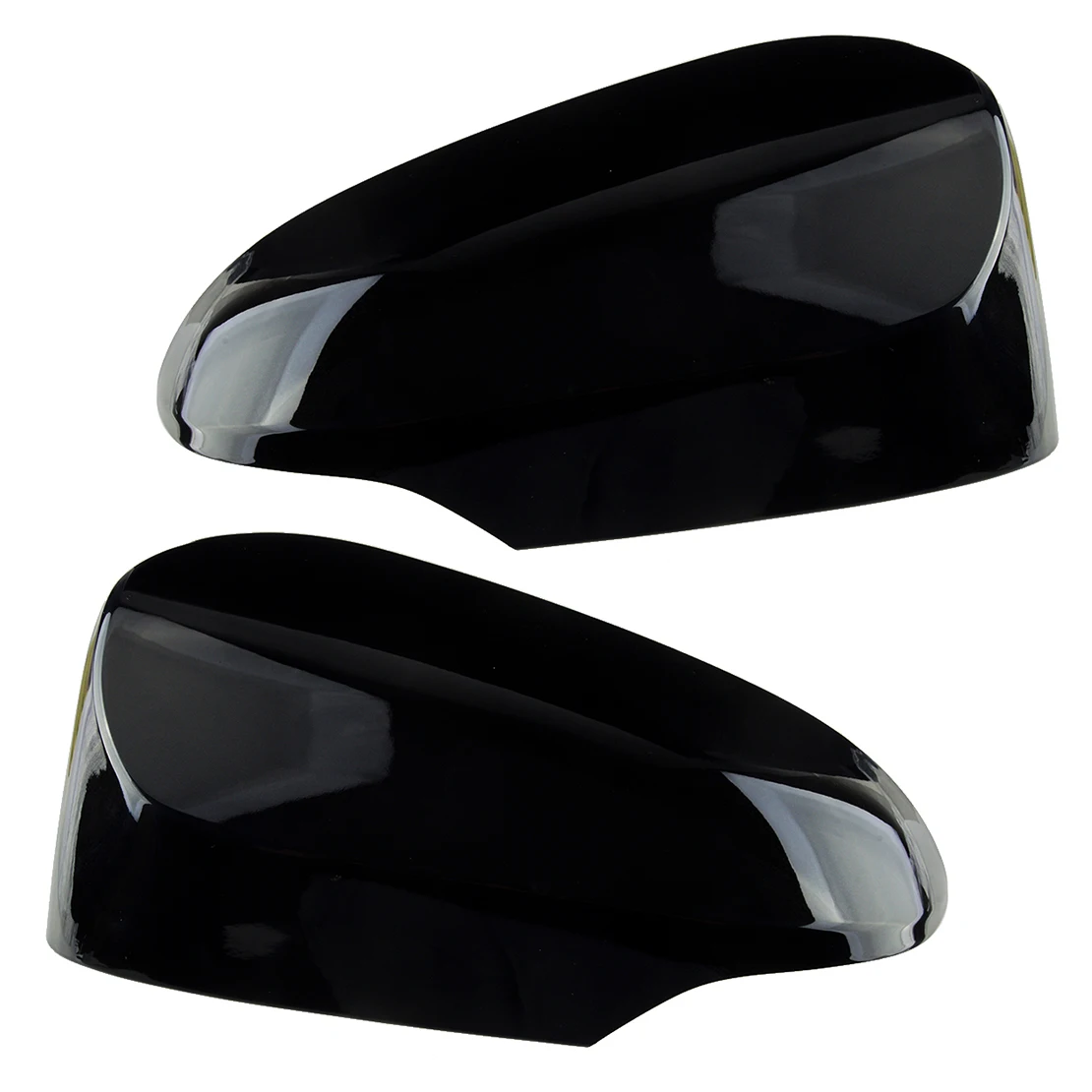 1 Pair Car Black Front Left & Right Side Door Rear View Mirror Caps Covers Fit for Toyota Corolla 2014 2015 2016 2017 2018 2019