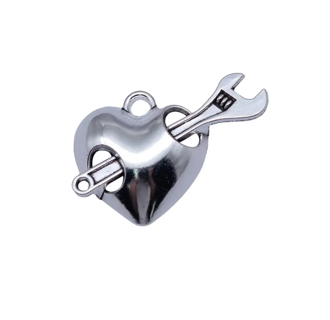 

15pcs 33x21mm Zinc alloy metal tibetan silver plated charm T1235 for jewelry making
