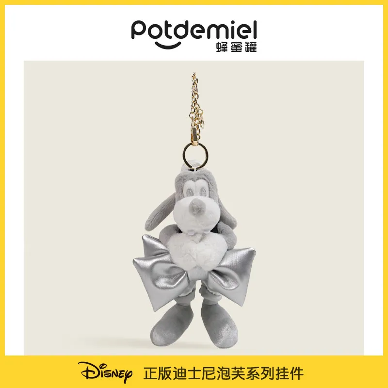 

New Arrival Potdemiel Disney Cute Bow Plush Keychain Plush Pendant Doll Puff Series Birthday Gift Cartoon Character Bag Decor