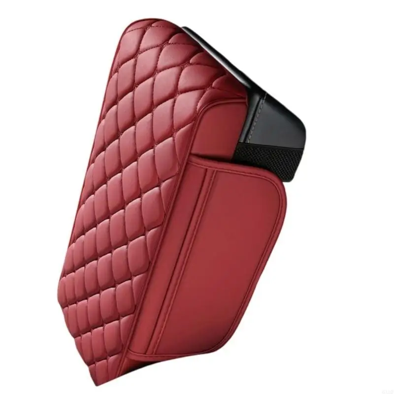 وسادة مسند ذراع لوحدة التحكم المركزية للسيارة جديدة من رغوة الذاكرة لعام 2025 مع أشرطة مرنة لتعزيز راحة القيادة وجيوب تخزين