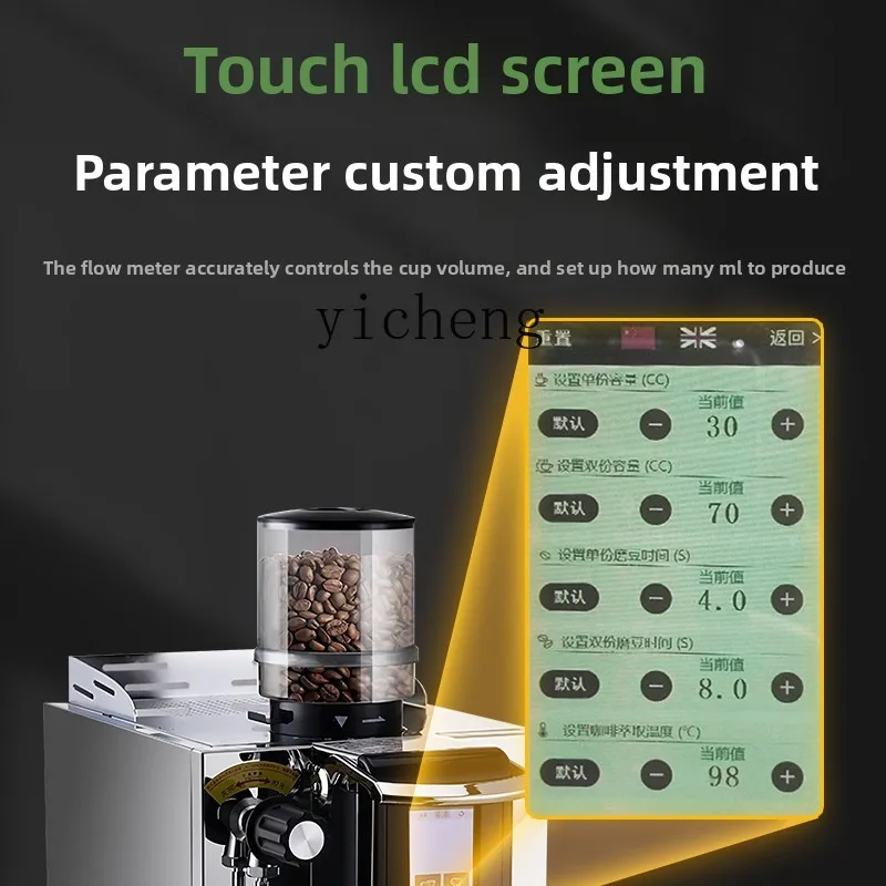 Zz ekspres do kawy komercyjny włoski półautomatyczny mały młynek do kawy z mlekiem i herbatą