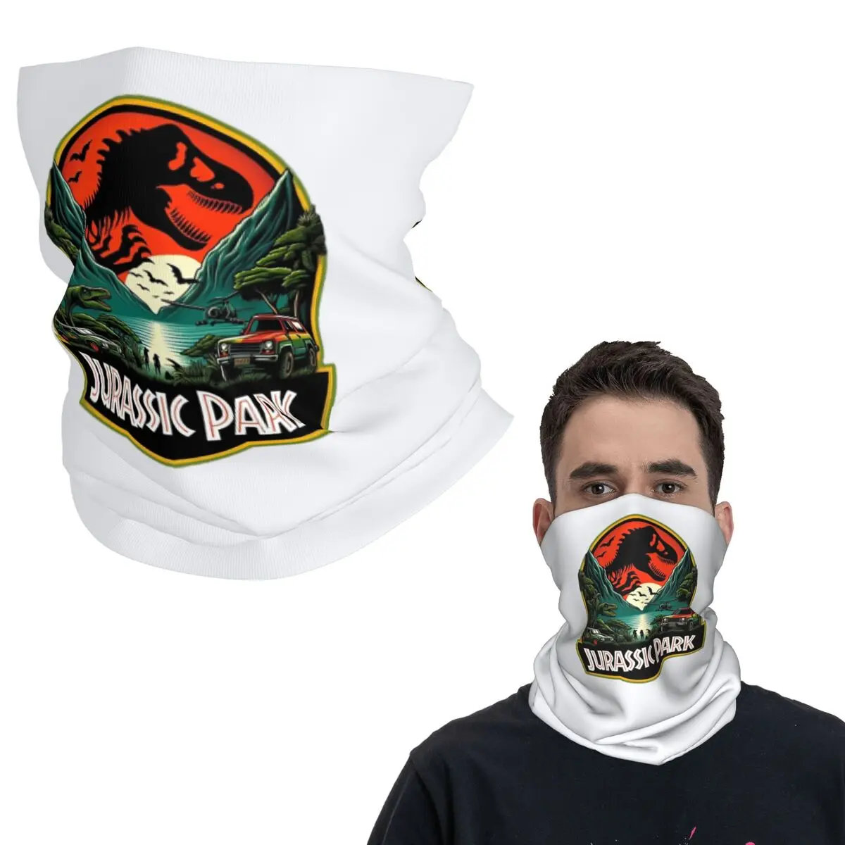 

Парк Юрского периода бандана на шею шарф с принтом многофункциональная Балаклава унисекс для взрослых ветрозащитная