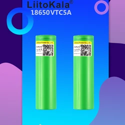 Liitokala Max 40A Pulse 60A Original 3.6V battery 18650 rechargeable VTC5A 2600mAh High Drain 40A Battery