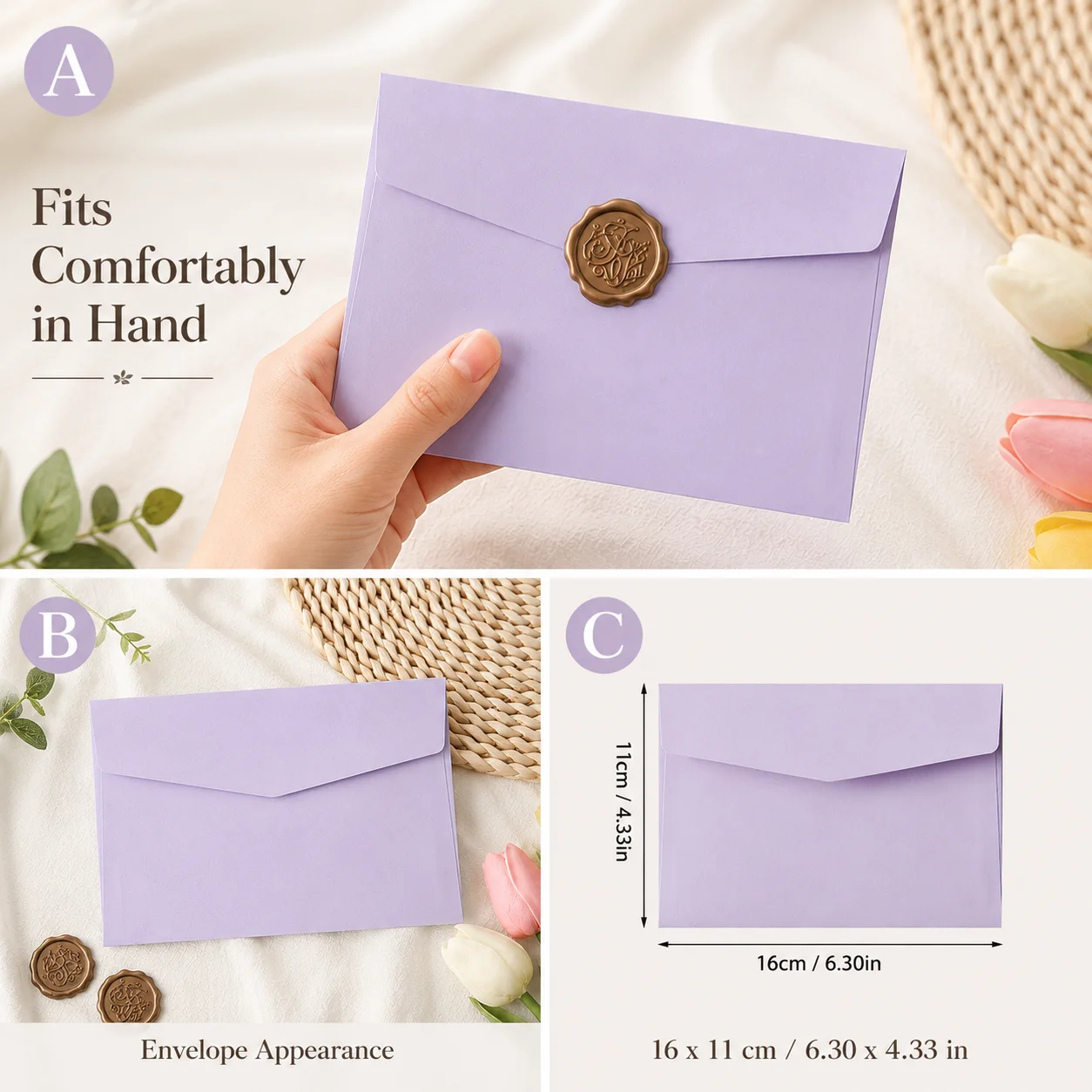 20Pcs Colored Envelopes with W - đánh giá và giá Letter Envelope Kraft