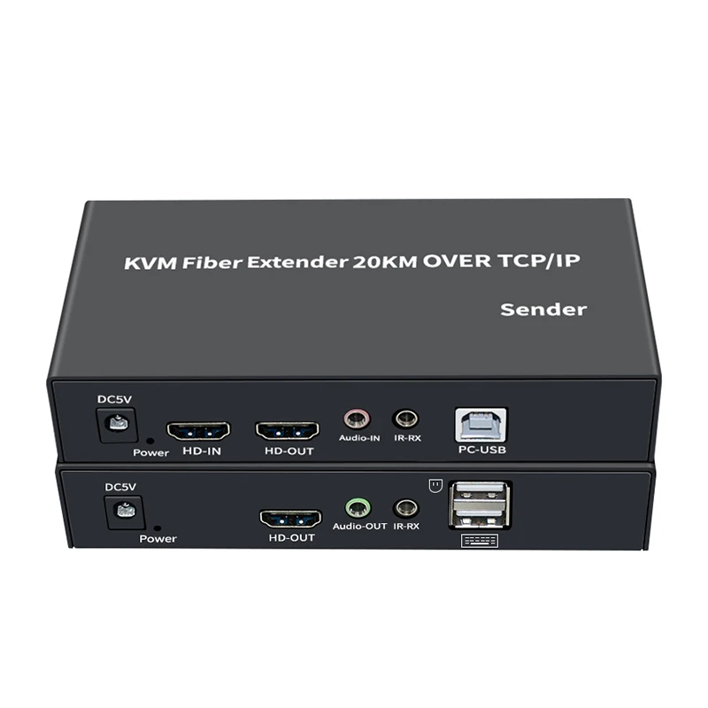 

Оптоволоконный удлинитель 20 км HDMI KVM, волоконно-оптический кабель HDMI USB-Волоконный удлинитель, трансивер, поддержка передачи, мышь, клавиатура