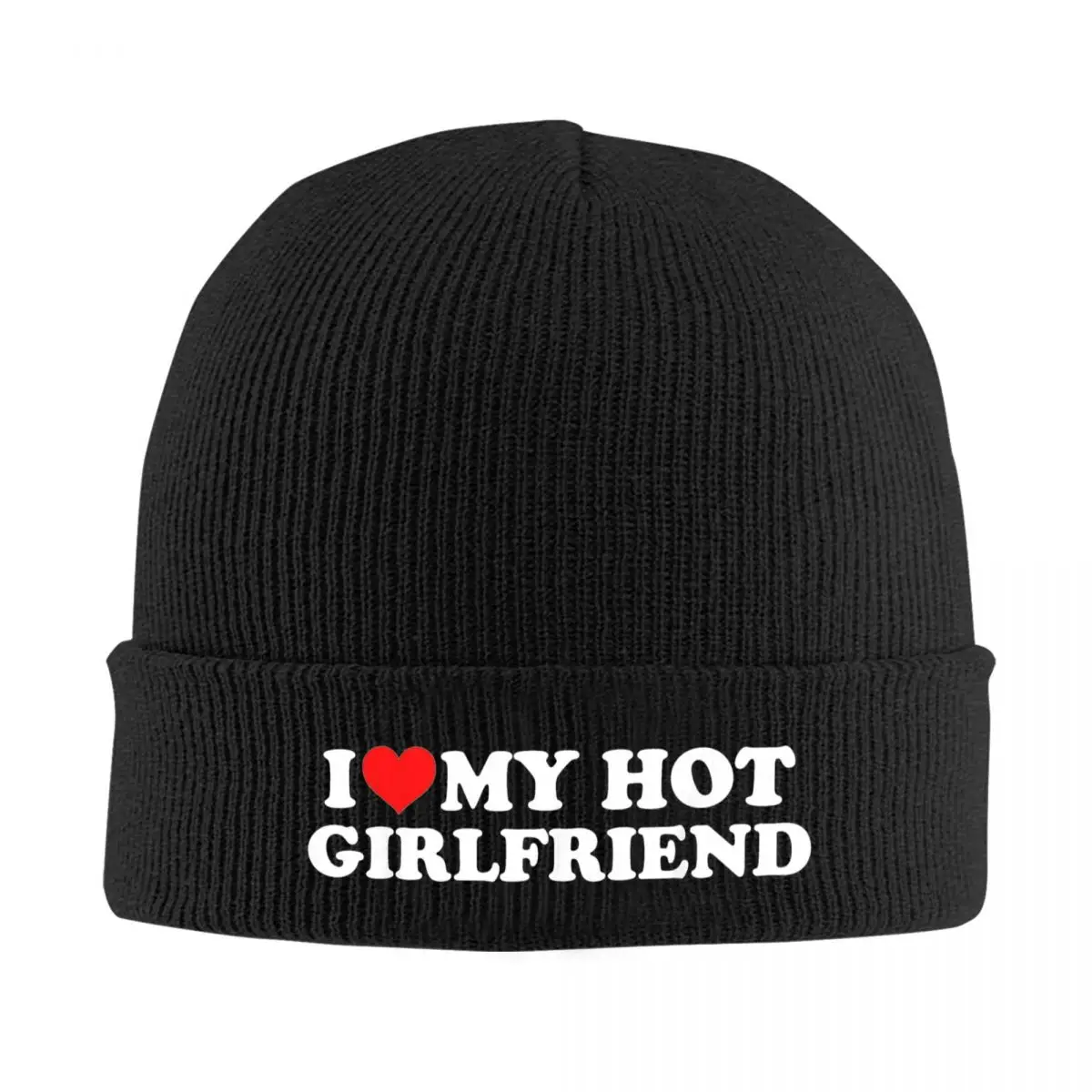 Ik Hou Van Mijn Hete Vriendin Vriend Gebreide Muts Mutsen Winter Muts Warm Unisex Hiphop Caps Voor Mannen Vrouwen