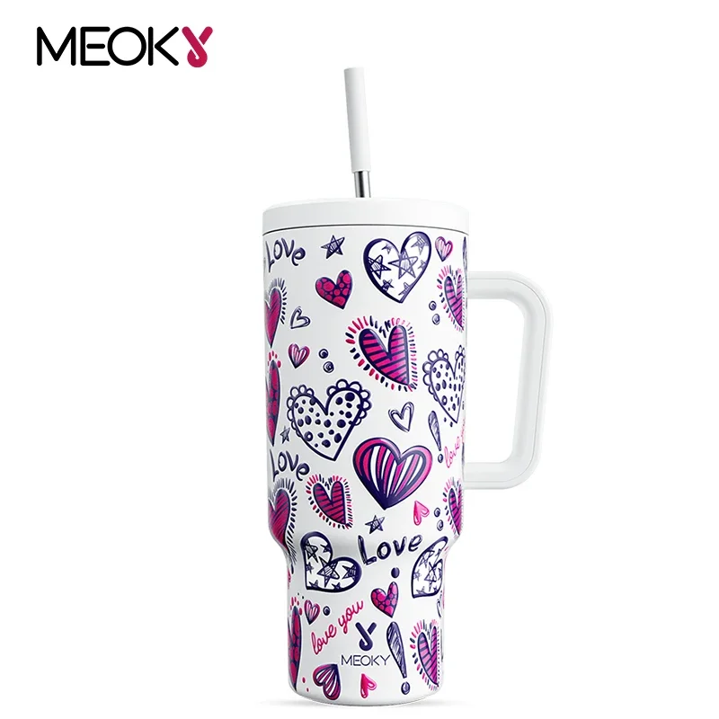 

Meoky 40oz Tumbler Stainless Steel Insulated Travel Mug Long-Lasting Temperature Retention Drinkwear Insulated Water Bottle